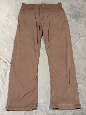 Prana Pants Mens 32x30 Brown Slim Fit Hiking Outdoor Activewear